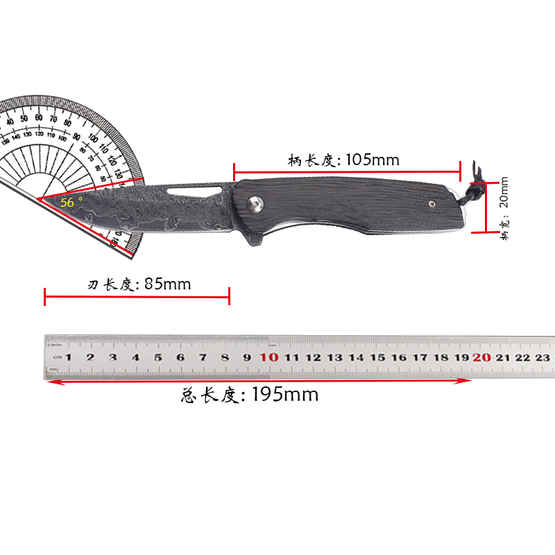 Fishing Equipment Kitchener - سكين قابل للطي جديد بمقبض من
