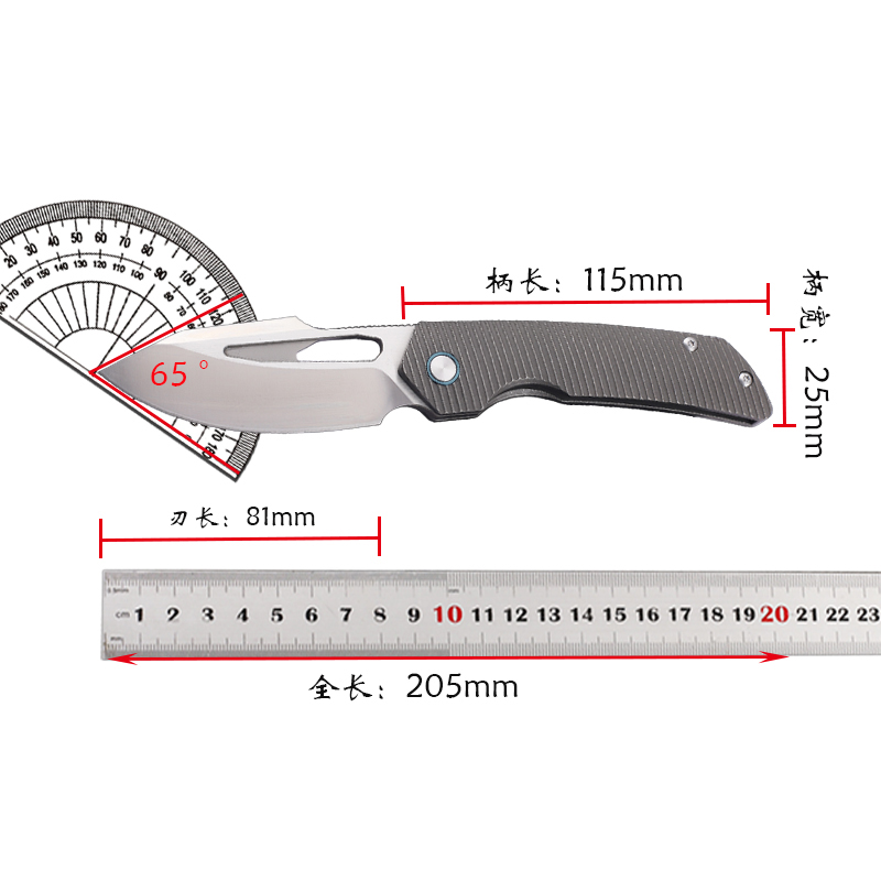 سكين قابل للطي من سبيكة التيتا - مراجعة Fishing Equipment Kitchener وسعره