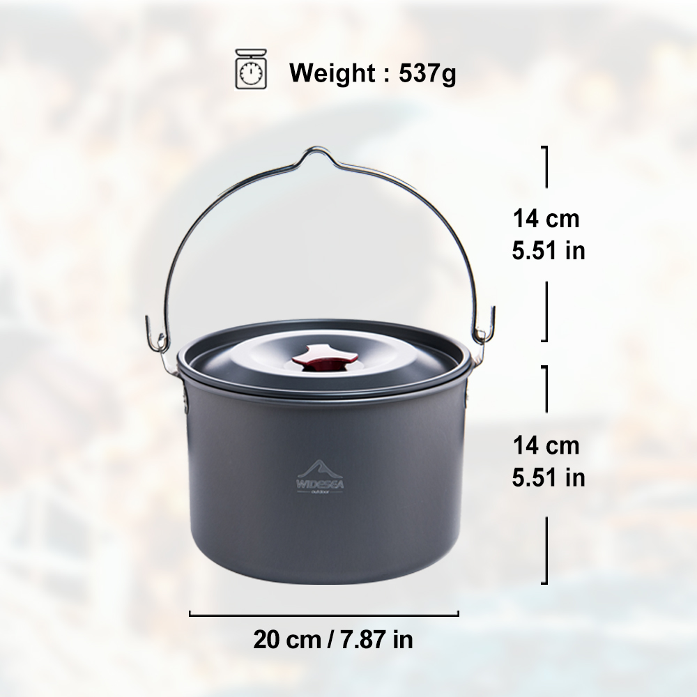 Widesea 4L التخييم وعاء معلق ت - مراجعة Fishing Equipment Kitchener وسعره